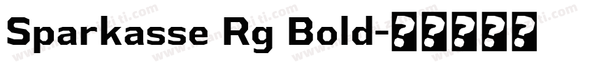 Sparkasse Rg Bold字体转换